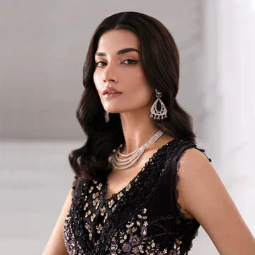 3 Piece Unstitched Embroidered Organza Suit | BD-3004