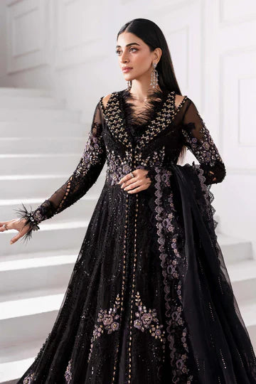 3 Piece Unstitched Embroidered Organza Suit | BD-3004