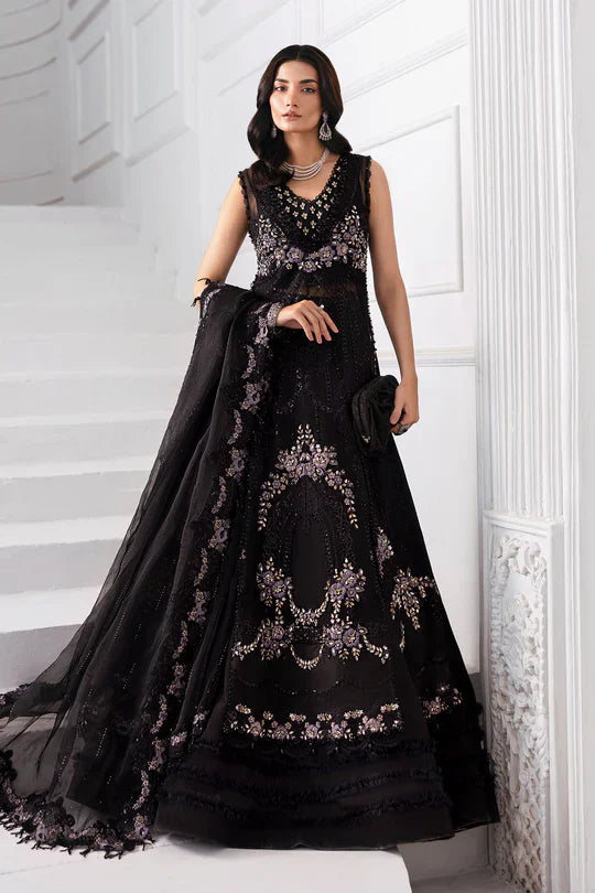 3 Piece Unstitched Embroidered Organza Suit | BD-3004