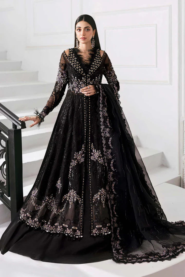 3 Piece Unstitched Embroidered Organza Suit | BD-3004