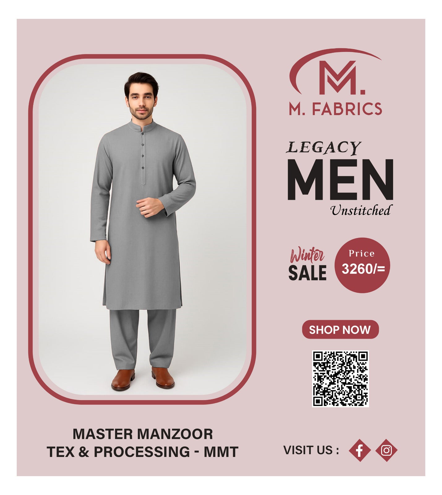 Unstitched Men Premium Legacy Suits