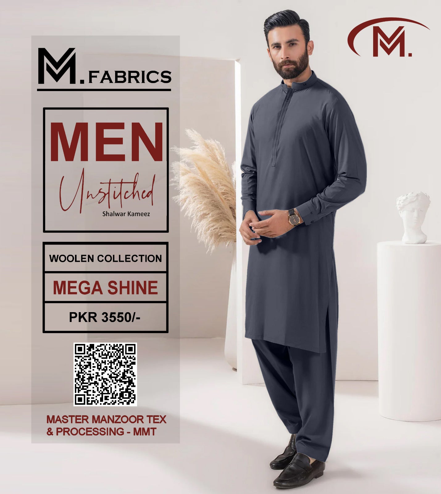 Men Unstitched Woolen Suits